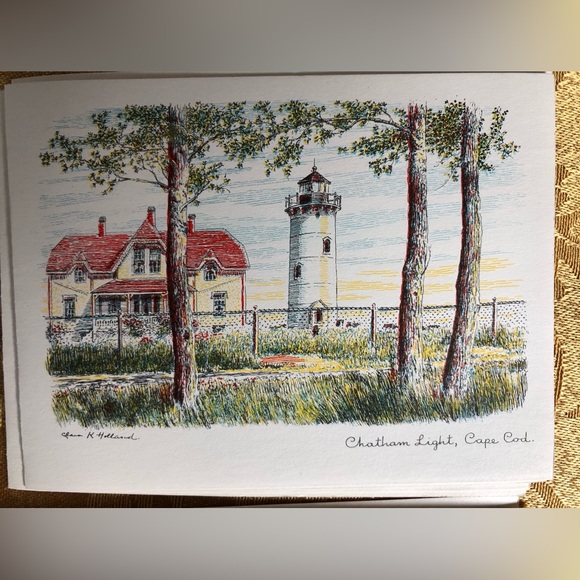 Vintage 1957 Cape Cod Massachusetts Note Cards - Picture 1 of 12